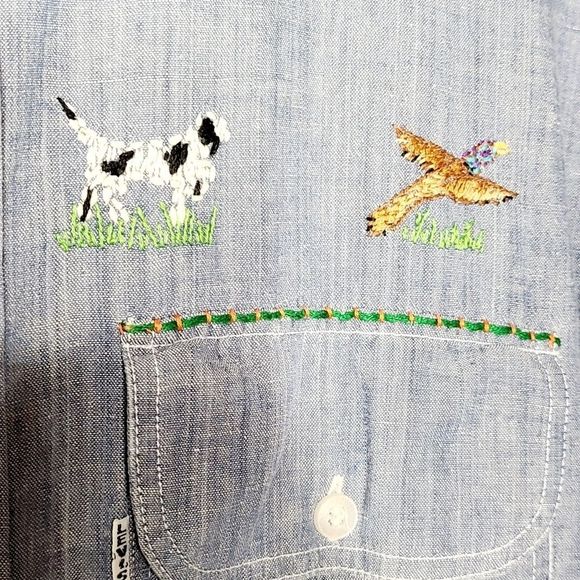 Vintage Levis Pantela Denim Button Down XL - Picture 11 of 14